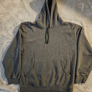 Men's Heather Gray Hoodie Medium